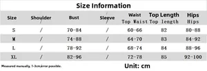 Tableau des tailles détaillé pour robe moulante sexy avec mesures buste, taille et hanches