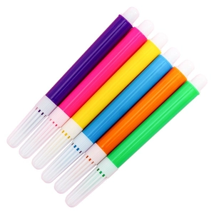 Set of 6 vibrant mini watercolor pens in assorted colors on a clean white background
