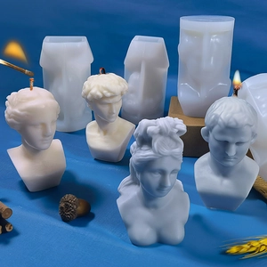 Classical David Venus Portrait Silicone Mold Handmade Aroma Candle DIY Sculpture Plaster Casting Tool
