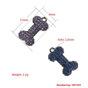 Detailed view of colorful heart bone pendants with 17x9mm size and 1mm hole measurements