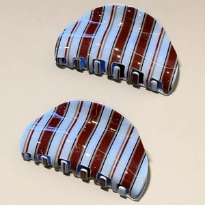 Hair Claw Clip Acrylic Striped Butterfly Leopard Large Shark Nonslip Fashion Styling Accessory For Women Girls