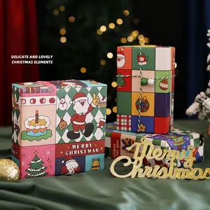 Premium Christmas gift wrapping paper featuring Santa and snowman patterns on green silk