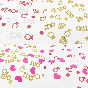 I Do Letters Ring Heart Diamond Wedding Confetti Glitter Paper Table Decorations For Engagement Anniversary Valentine