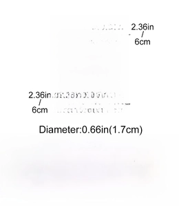 Detailed size specifications for a gold metal lotus flower napkin ring with 1.7cm diameter