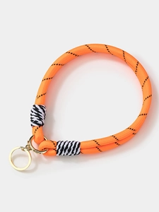 Geflochtenes Seil Lanyard Handgelenkschlaufe Bunter Gemusterter Schlüsselanhänger Für Handy Tasche Schlüssel Polyester Schnur Metallclip