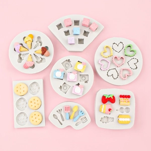 Silicone Mold DIY Handmade Camera Heart Ice Cream Dessert Shapes For Cake Chocolate Resin Clay Craft Decorating