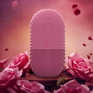 Pink facial ice roller shown with roses to highlight depuffing beauty skincare benefits