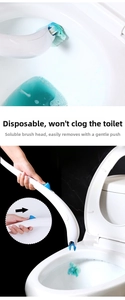 Detail showing the one-click release handle and water-soluble disposable brush head