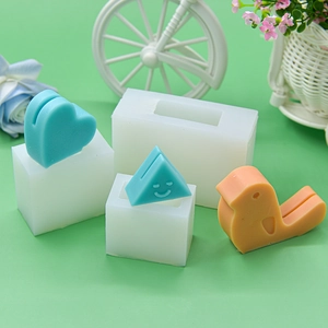 Heart Triangle Bird Shape Silicone Mold DIY Baking Chocolate Cake Decorating Handcrafted Soap Candle Making Tool