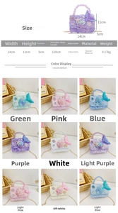 Tabella taglie e varianti colori per borsa a mano sirena con paillettes e perle