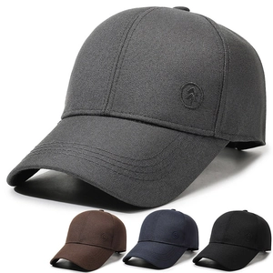 Herren Strukturierte Polyester Baseballkappe Outdoor Sonnenschutz Verstellbar Hut Mit Stickerei Logo Lässig Fashion Dad Hat
