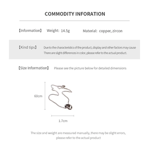 Graphique d'information du collier à cercles entrelacés avec poids, matière et taille