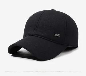 Detail view of black thick baseball cap featuring side metal 1988 FASHION plaque logo