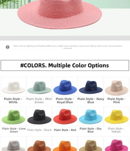 Griglia dettagliata che mostra trame intrecciate e vari colori di cappelli di paglia