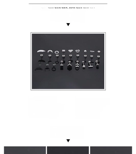 Technical specifications for stainless steel geometric stud earrings set in various shapes