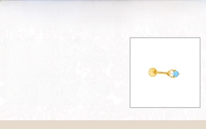 Detailed infographic of 925 sterling silver turquoise earring with product specifications