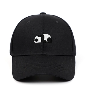 Panda Embroidery Baseball Cap Cotton Adjustable Dad Hat For Outdoor Sports Casual Sunshade Men Women