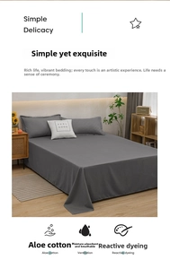 Detail of breathable dark gray aloe cotton bedding set showing texture and reactive dyeing