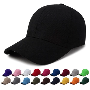 Solid Color Cotton Twill Baseball Cap 6-Panel Curved Brim Adjustable Strap Unisex Sun Hat Casual Sports Minimalist
