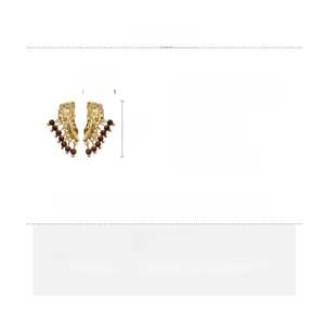 Spécifications détaillées des boucles d'oreilles géométriques dorées avec perles œil de tigre