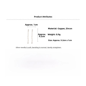 Detailed spec sheet for teardrop tassel earrings showing size 9.2cm and 8.9g weight