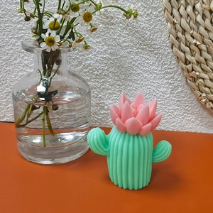 Moule en silicone cactus pour bougies parfumées succulentes et déco de table créative