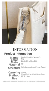 Nahaufnahme von PU-Leder mit Kieseltextur und robusten Beschlägen an weißer Tasche