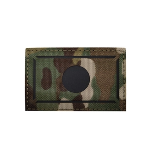 Laser cut IR reflective camouflage tactical patch for night identification with hook and loop