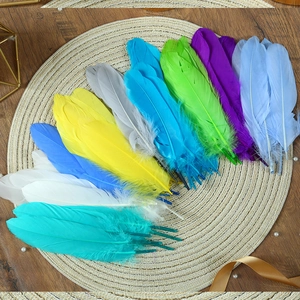 Natural Colorful Goose Feathers For DIY Handcraft Dreamcatcher Wedding Party Home Decoration Soft Light Apparel Accessories