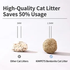 Fast clumping bentonite cat litter comparison between 3mm and 1.5mm fine mineral granules