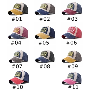 Vintage washed canvas baseball caps in 11 colors with Motors Racing Team embroidery