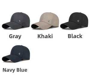 Berretti da baseball classici da uomo in grigio, kaki, nero e blu scuro