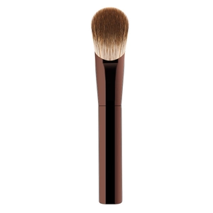 Losse poederkwast met bruine kleurverloop en donker handvat voor professionele make-up