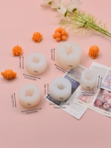 5-piece cactus silicone mold set for succulent candles and soap DIY crafts