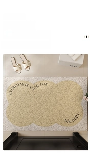 Detail der hautfreundlichen Graphen-Matte mit Wolkenmuster und weicher Textur