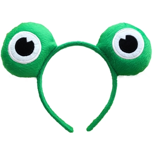 Serre-tête mignon grenouille verte en peluche pour lavage du visage, accessoire coréen pour femmes