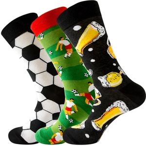 Crew Socks Cotton Blend Novelty Funny Patterns Soccer Player Beer Bone Polka Dot For Men Women Breathable Mid Calf Sport