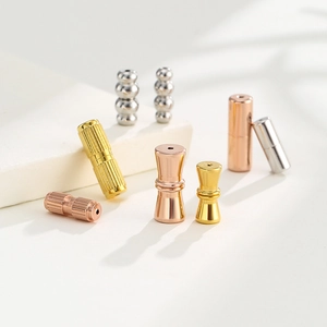 S925 sterling silver magnetic jewelry clasps in gold, silver and rose gold finishes