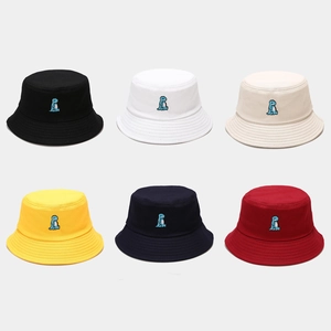 Cute Cartoon Dinosaur Embroidery Bucket Hat Cotton Canvas Sun Protection Outdoor Casual Sunshade Cap For Men Women
