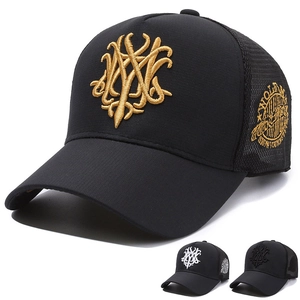 Men Women Mesh Baseball Cap Breathable Trucker Hat Embroidery Adjustable Outdoor Sunshade Streetwear Cotton Polyester
