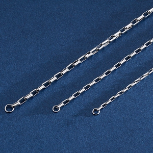 Detailed comparison of three stainless steel box chains in different thicknesses