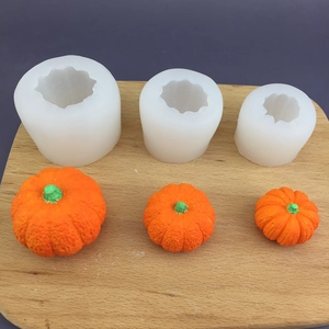 3D Halloween Pumpkin And Leaf Silicone Mold For Chocolate Fondant Mousse Cake DIY Candle Soap Plaster Aromatherapy Craft