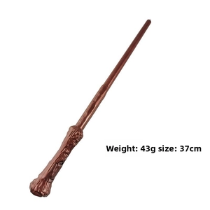 Detail of magic wand for cosplay showing 37cm length and 43g weight specifications