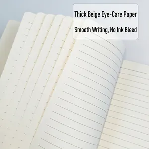 Thickened cream eye-care paper A5 notebook pages with smooth writing horizontal lines
