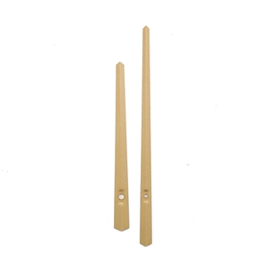 Matte gold aluminum quartz clock hands set with hour and minute needles for repair