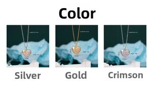 Detailed comparison of heart pendant necklaces in silver, gold, and bicolour 18K plating