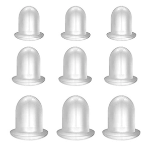 Transparent Plastic Silicone Earring Backs Bullet Flying Saucer Shape Stoppers For DIY Jewelry Making Findings Replacement