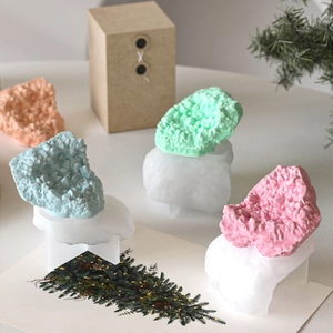 3D realistic rock stone silicone molds for resin casting DIY crystal crystal ornaments