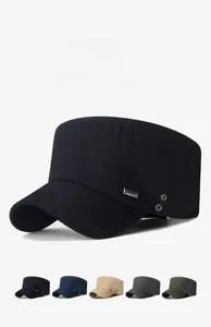 Detail of cadet cap side with metal SPORT plate and embroidered visor accents