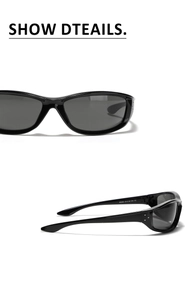 Macro detail of Y2K square sunglasses showing silver rivet accents and temple CE markings